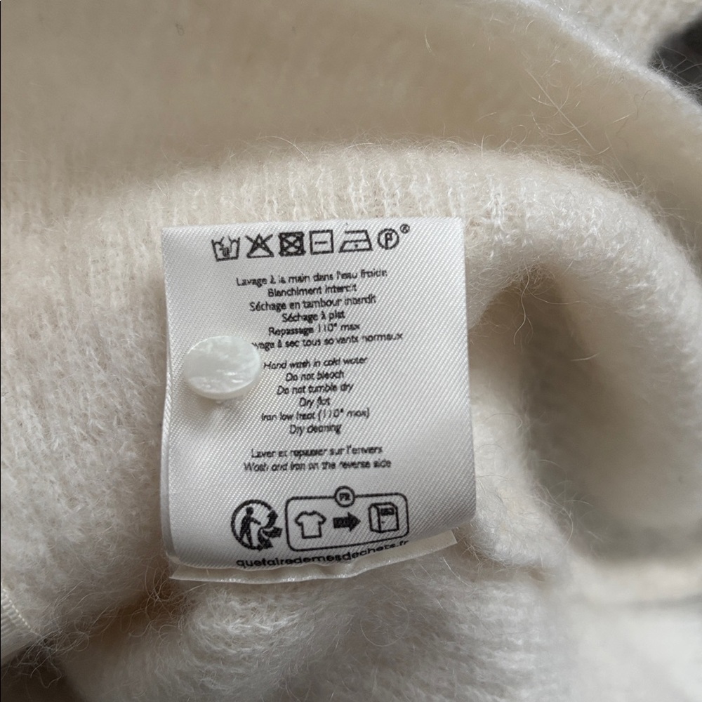 Sezane Cream Women's Cardigan - Picture 11 of 12